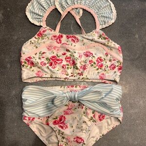 SweetHoney Girls Floral Bikini Set